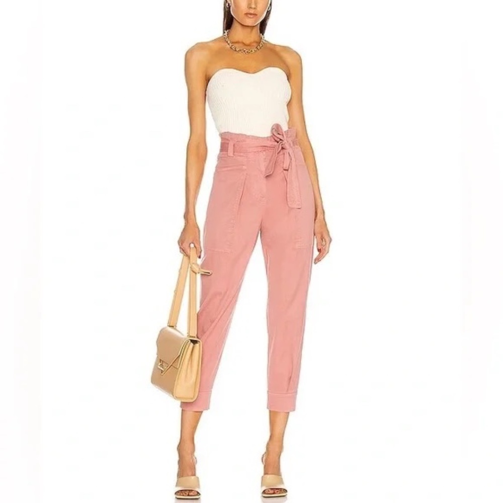 A.L.C. High Waist Paper Bag Pants in Hyacinth Pink Size 0